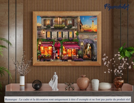 Peinture par Numéro Figured'Art - Au chapeau rouge - Kit de Loisir Créatif DIY Numéro d'Art Complet - 40x50cm sans châssis en bois