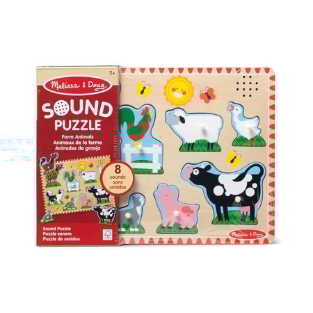 Puzzle sonore animaux de la ferme Cultura