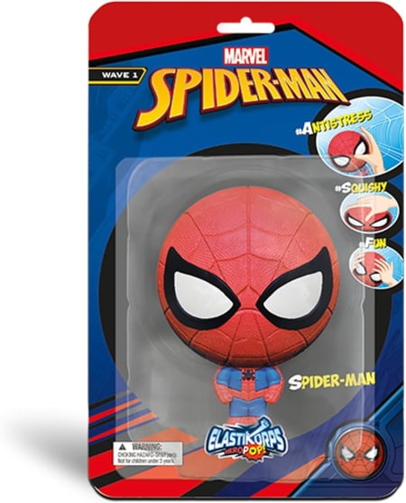 Figurine Extensible 10 cm - CICABOOM Elastikorps HeroPop - Marvel Spider-Man