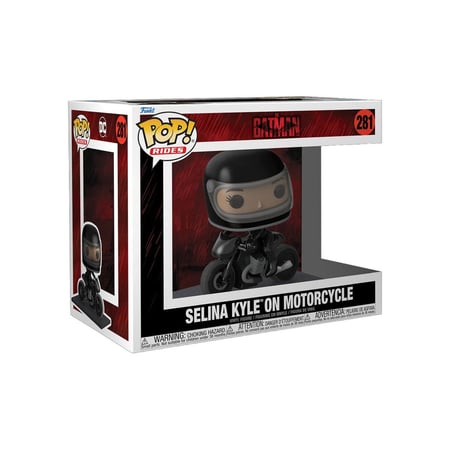 Batman - Figurine POP! Rides Deluxe Selina on Motorcycle 15 cm