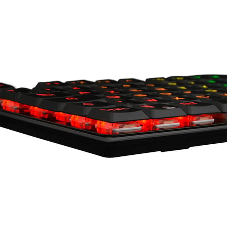 Clavier Gaming mécanique GLAB Platinium - Switch Rouge - RGB - Haute réactivité - Slim et robuste - Noir