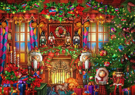 Puzzle 2000 pièces - Christmas Interior - Bluebird Puzzle
