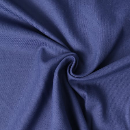 Tissu Gabardine extensible Bambou recyclé Aelys Bleu indigo