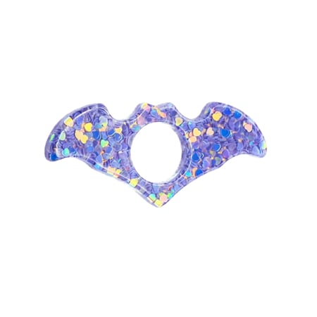Bague de lecture en résine motif Batman-violet