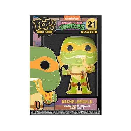 Les Tortues Ninja - Pin pin's POP! émaillé Michelangelo 10 cm