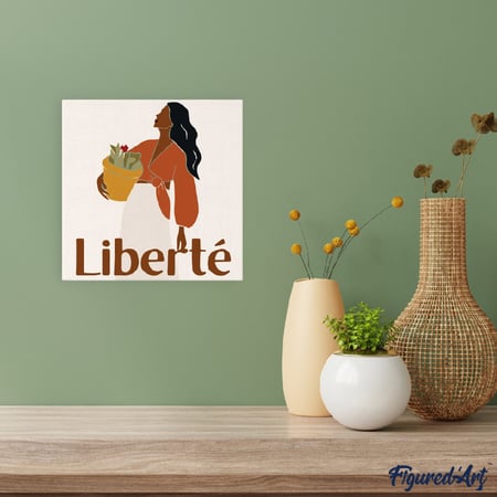Mini Peinture par Numéro Figured'Art 20x20cm avec cadre Liberté - Petit Format