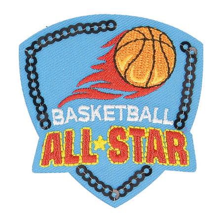 Ecusson thermocollant blason sport basketball 5,5cm x 5cm