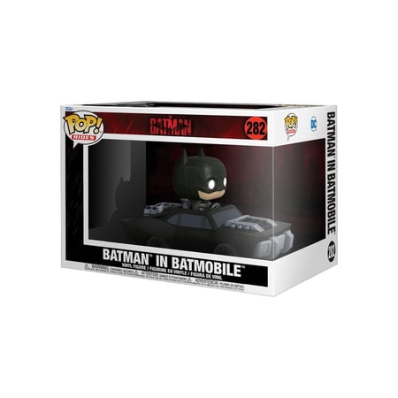 Batman - Figurine POP! Rides Super Deluxe Batman in Batmobile 15 cm