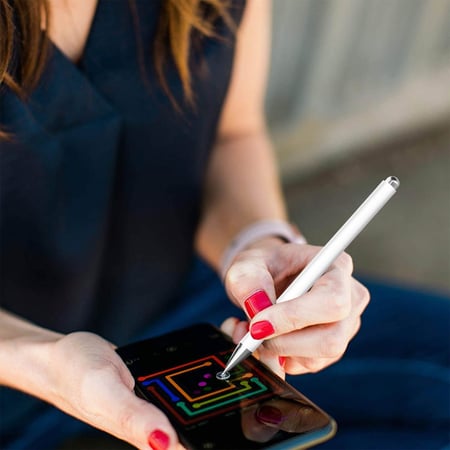 Stylet Universel Pour Tablette Et Téléphone - Haute Précision, Pointe Fine 1,45 Mm, Compatible Avec La Plupart Des Écrans Tactiles
