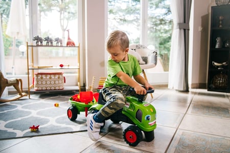 Porteur enfant tracteur Claas avec remorque 1 à 3 ans - Falk