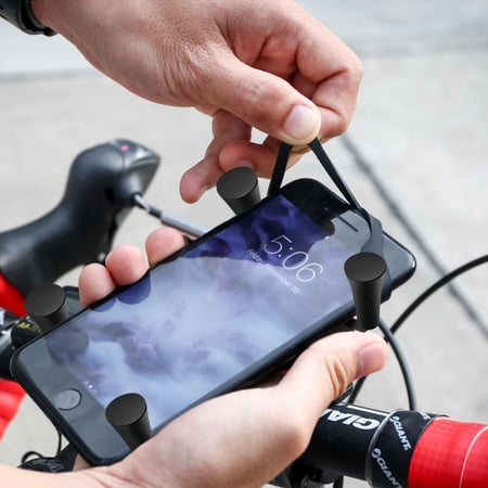 Generic - Support de montage de téléphone en métal pour guidon de moto avec  chargeur USB pour smartphone Noir - Autres accessoires smartphone - Rue du  Commerce