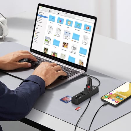 Hub USB Tunisie - Lecteur de carte mémoire