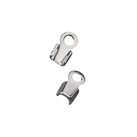 Attache pour courroies en cuir, 1,5mm ø, platine, 4 pièces