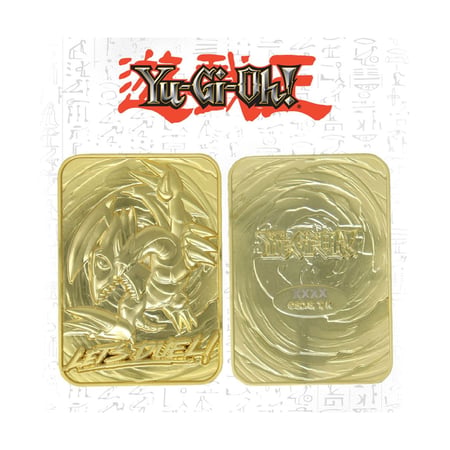 Yu-Gi-Oh ! - Réplique Card Blue Eyes Toon Dragon (plaqué or)