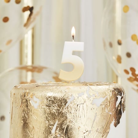 BOUGIE ANNIVERSAIRE CHIFFRE N°5