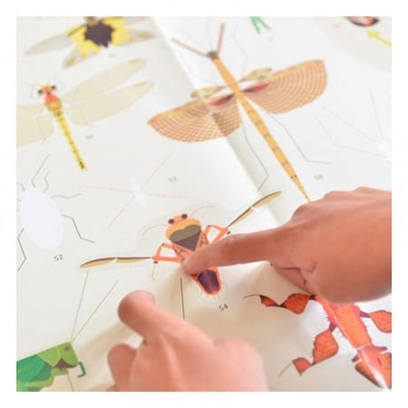 Poster découverte avec stickers insectes