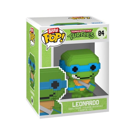 Les Tortues Ninja - Pack 4 figurines Bitty POP! 8-Bit 2,5 cm