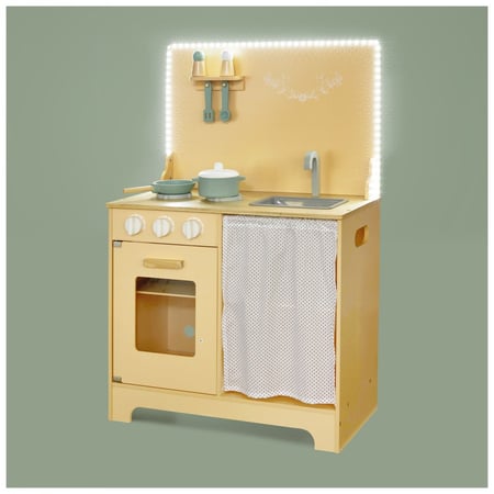 Cuisine D'angle XXL Cuisine Enfant Bois Mamabrum XXL - Avec Sons Et Lumières - Réfrigérateur, Four, Lave-linge - 3 Ans+ Marchande Pour Enfant