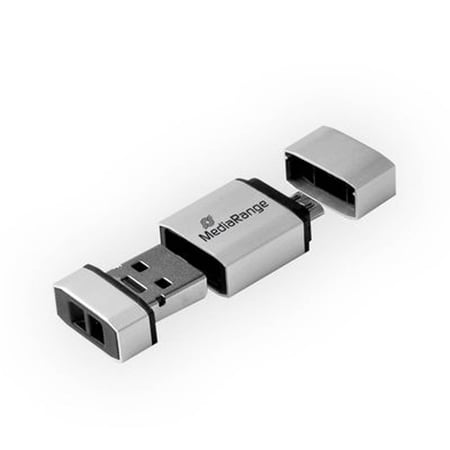 Clé usb 32go Mediarange USB et micro USB 2.0 argent