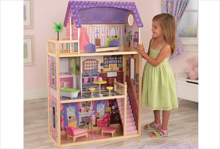 KidKraft aison de Poupée en Bois Elise incluant Accessoires et