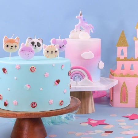 5 Bougies - Animaux Kawai