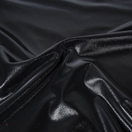 Tissu Simili cuir souple Premium Noir