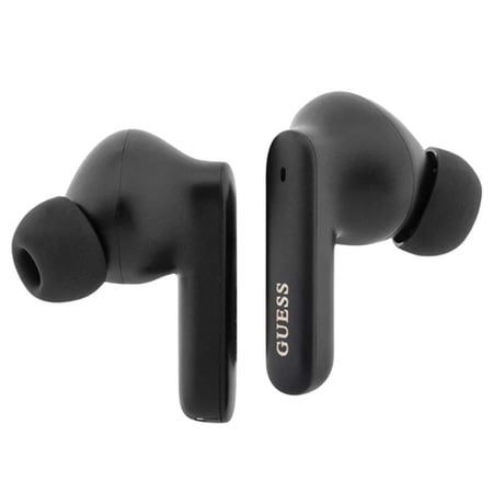 Guess Écouteurs TWS sans fil Bluetooth 5.3 avec Étui Chargement IPX4 Noir
