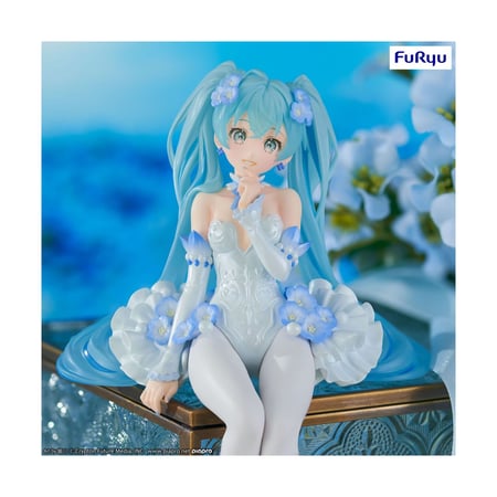 Hatsune Miku - Statuette Noodle Stopper Miku Flower Fairy Nemophila 15 cm
