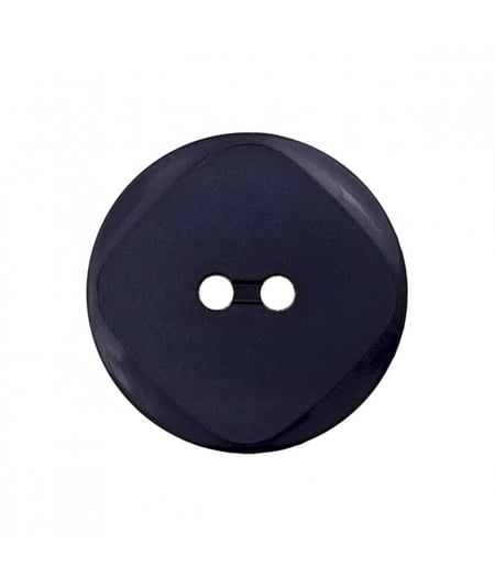 Carte de 3 boutons rebord polyester 2 trous 18mm - Prym Bleu Marine