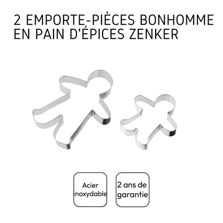 Emporte-pièce Bonhomme De Pain D'épice Set/2 PME Dès 2,49 € | Cake