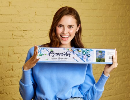 Peinture par Numéro Figured'Art - La Promenade - Monet - Kit de Loisir Créatif DIY Numéro d'Art Complet - 40x50cm sans châssis en bois
