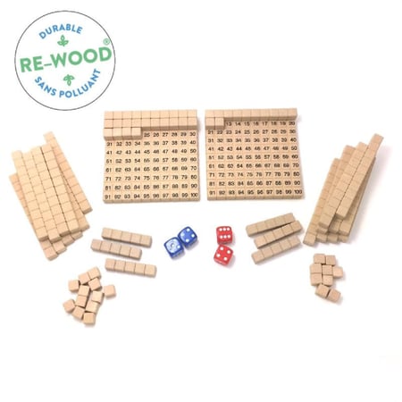 Jeu du tableau de cent en RE-Wood®