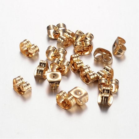 Lot De 8 Fermoirs Réglables Pour Boucles D'oreilles Tombantes