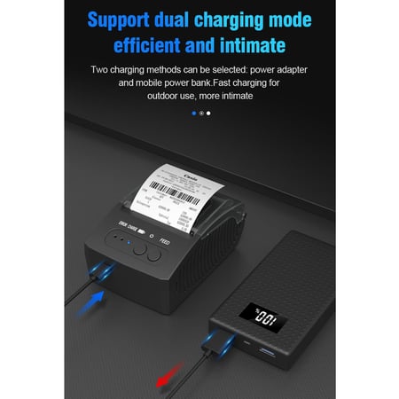 Imprimante Thermique Portable A4, Mini Imprimante Thermique Sans Fil