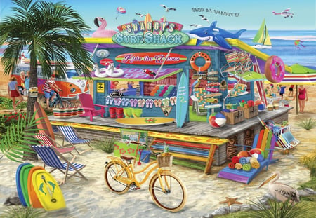 Puzzle 1000 pièces - Shaggy's Surf Shack - Bluebird Puzzle