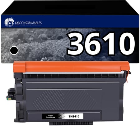 TN3610 - Toner Brother TN3610 Noir compatible HL-L5210DW MFC-L5710DN - 123CONSOMMABLES