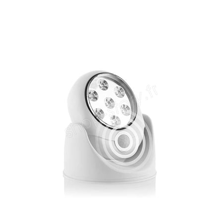 LED LAMP 360° : Lampe LED Sans Fil Avec Détecteur De Mouvement Pivotante à 360°