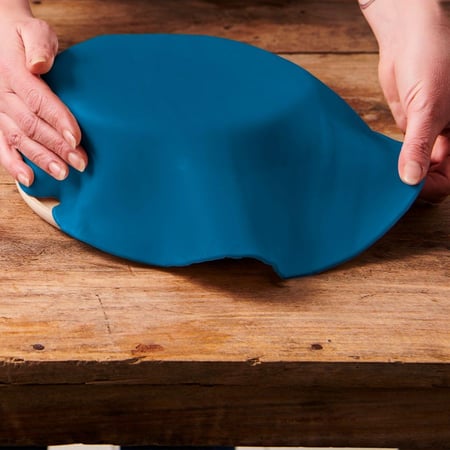 FunCakes Pâte à Sucre Étalée Bleu Denim - 430g