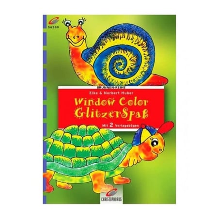 Livre window color - escargot et la tortue - motif peinture pour fenêtre
