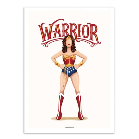 Affiche 30x40 cm - Wonderwoman - Nour Tohme