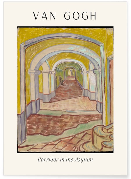 Affiche Van Gogh - Corridor in the Asylum | A3 : 29,7x42cm