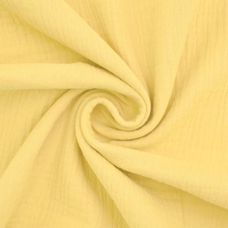 Coupon de tissu en double gaze de coton - Laize : 130 cm