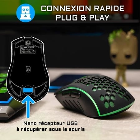 Clavier Et Souris Sans Fil. Clavier Ultra Plat,Touches Silencieuses