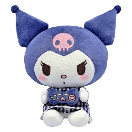 Sanrio - Peluche Kuromi Pyjama Style M 22 cm - Sakami Merchandise