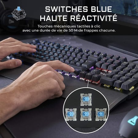 Clavier mécanique Carbon E G-Lab rétroéclairé