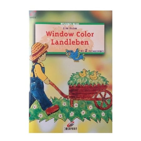 Livre window color - le jardin - motif peinture pour fenetre