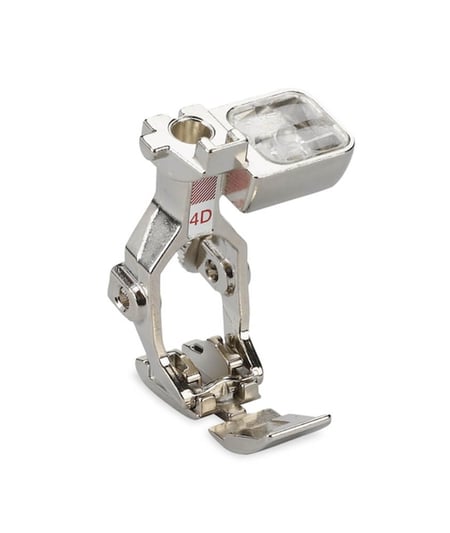 Pied pour fermeture à glissière N°4D pour machine électronique - Bernina Gris