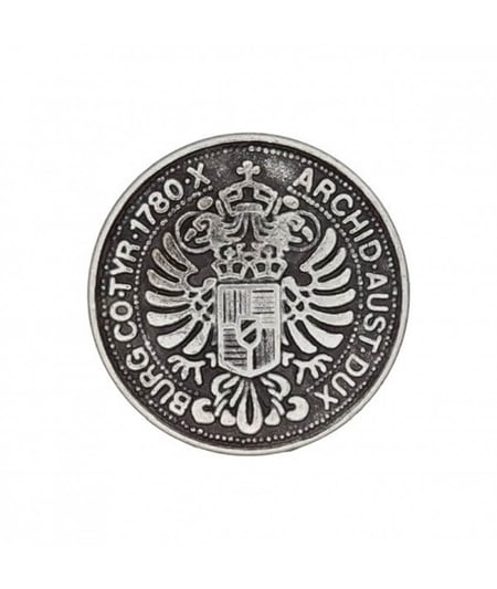 Carte de 4 boutons folklorique 15mm - Union Knopf Argent