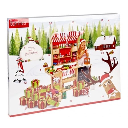Calendrier de l'avent 24 accessoires marchande - tanner - jeu imitation