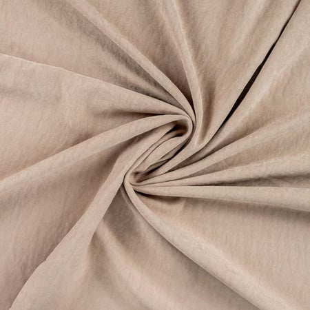Tissu Suédine Melody  aspect peau de pêche envers satiné uni Beige sable